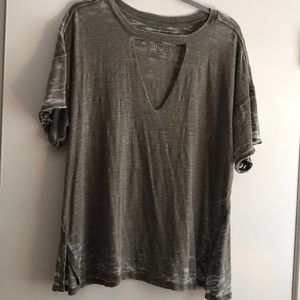 Free People Acid Wash Tee
